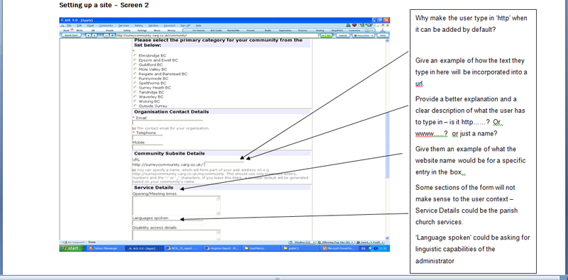 Kingston Council review of a form page